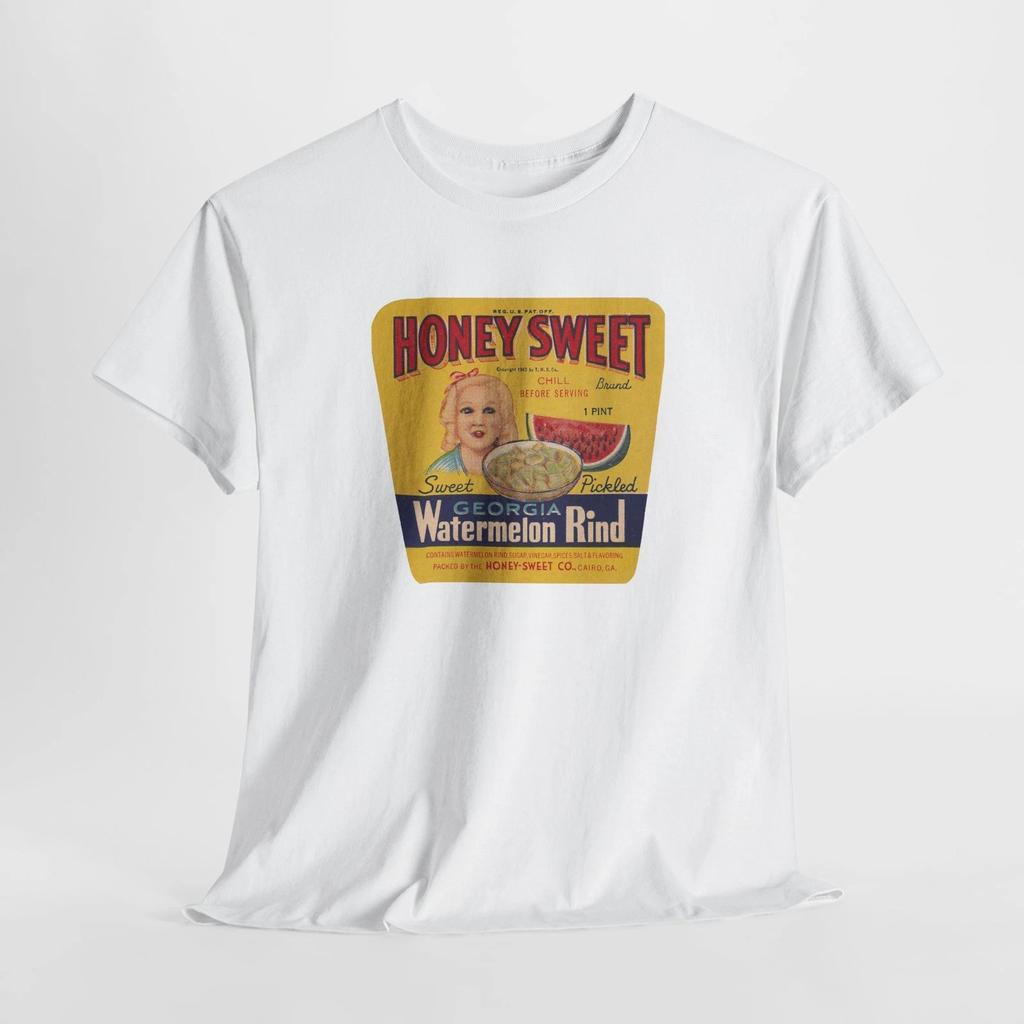 Vintage Honey Sweet Watermelon Rind Tee, Retro T-Shirt, Summer Style, Gift