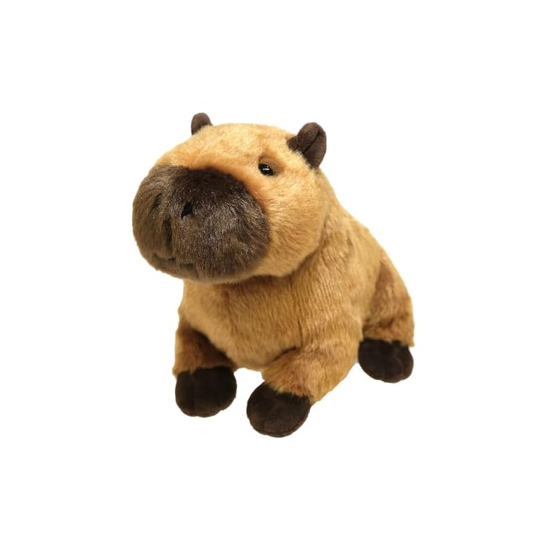 SunLemon Fluffies Medium Capybara Plush Toy, 19 X 26 X 16 Cm, Cute Animal, P-1533