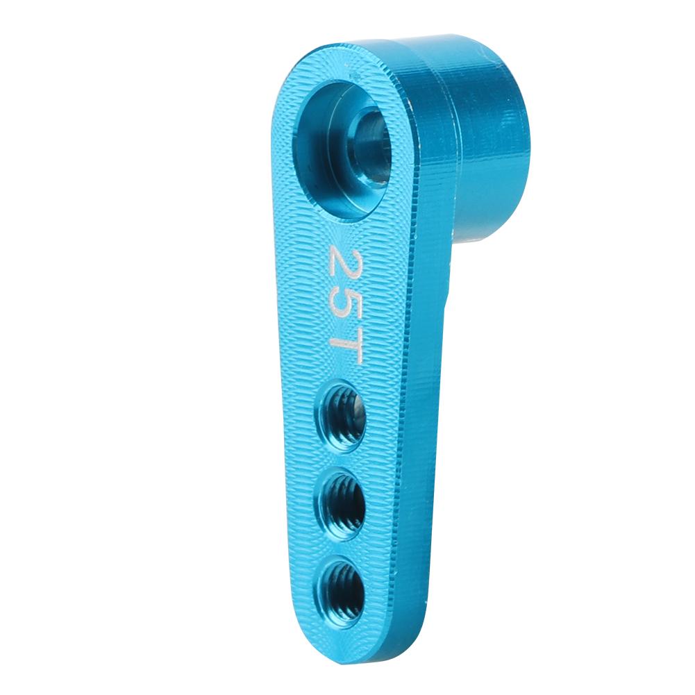 Aluminum Alloy RC Steering Servo Half Arm Horn 28.5mm 25T for   1Celsius10 Truck (Blue)