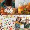 10 Sheets Reward Sticker Autumn Sticker Labels Maple Leaf Sticker Decorative Sticker Thanksgiving Day Sticker
