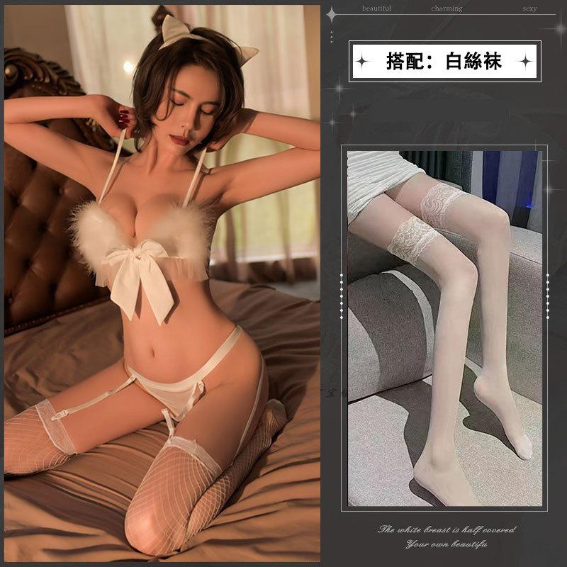Sexy Lingerie Sexy Hot Three-point Pussy Uniform Seduction Open Crotch Free One-piece Pajamas Passion Suit