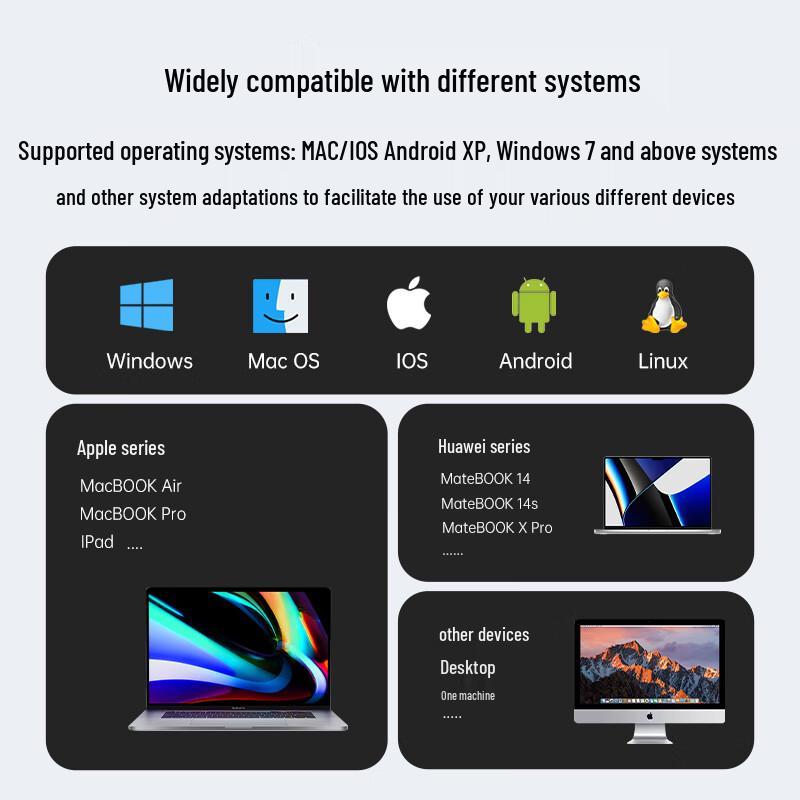 AUSDOM F01 Dual-Mode Transparent Wireless Mouse