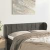 VidaXL Headboard with Ears Dark Grey 147x23x78-88 Cm Velvet3117193