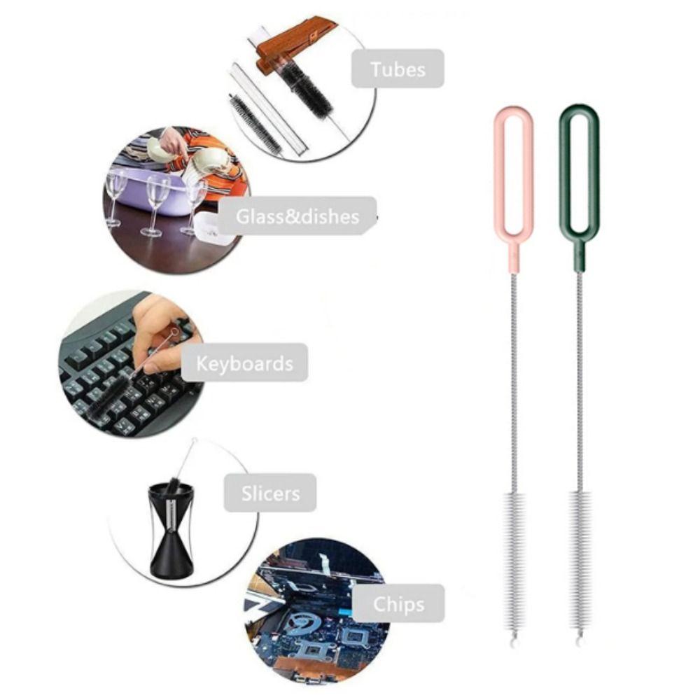 Household Bottle Cleaning Brush Nylon Hair Glass Test Tube Brush  For Washing Glass Metal