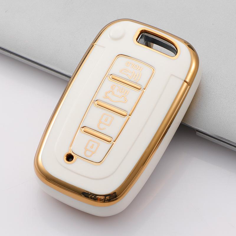 Hyundai Elantra 12th Gen, ix35, Sonata 8 Key Cover - Drop-Proof Protection with Full Shell and Buckle.