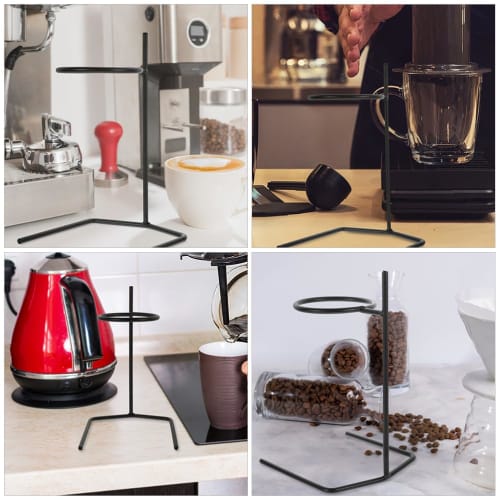 Artibetter 2-Piece Coffee Dripper Stand, Coffee Filter Holder, Drip Stand for Shops, Desktops, and Offices, Reusable