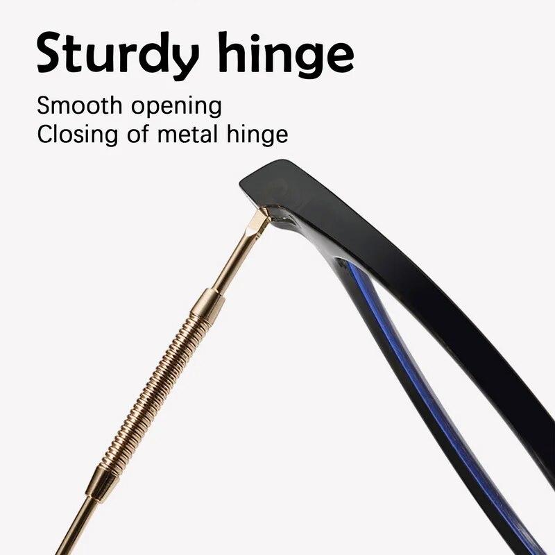 Fotokrom polarisert fargeendring Runde briller Briller Dame Anti-blå spill utendørs briller Klar linse