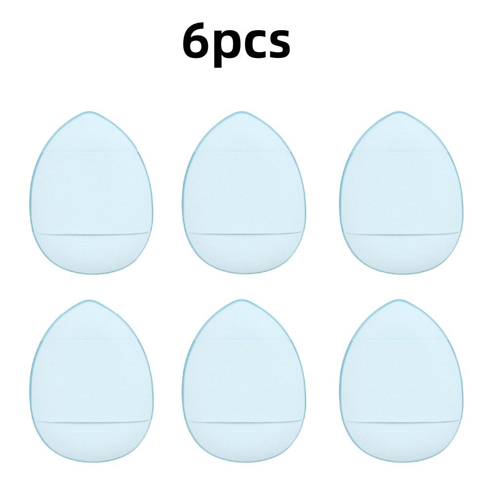 6 Pièces Mini Applicateur Doigt Fond de Teint Petit Coussin d'Air Éponge Poudre Correcteur Visage BB Crème Applicateur Cosmétique Outils Maquillage