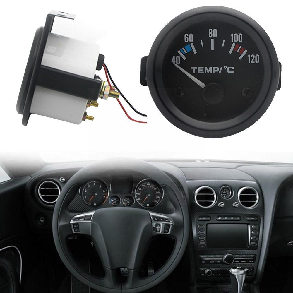 Car Motorcycle Pointer Celsius White Light Water Temp Delivery Meter Modified Temperature Sensor Free Gauge Shipping 52mm
