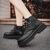 Outdoor Casual Leather Platform Couple Wear-Resistant Martin Boots