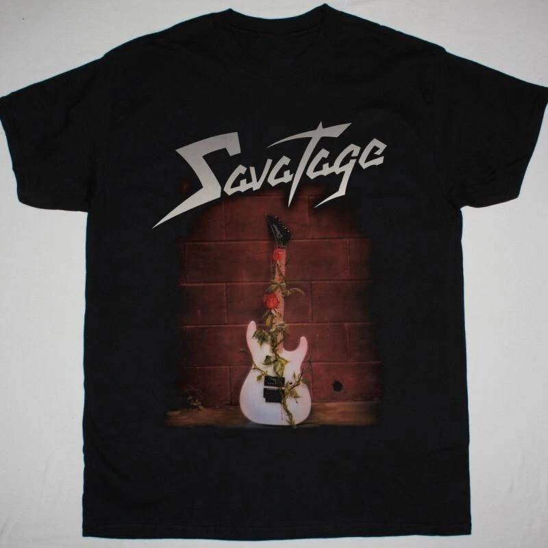 SAVATAGE FROM THE DUNGEONS TO THE STREETS Cotton Black T Shirt S-5XL Unisex T-Shirt S