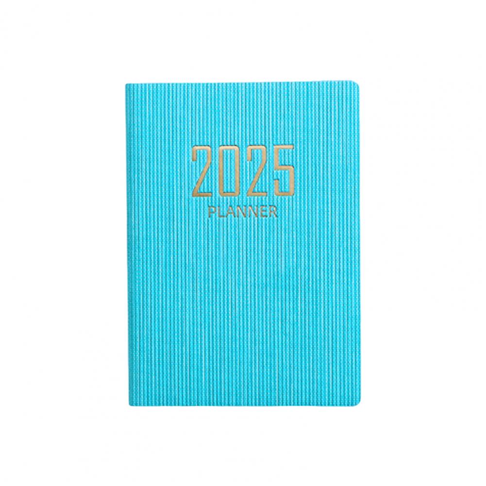 A7 Thick Paper Notebook Faux Leather Cover No Ink Bleeding 2025 Planner Ink-resistant Paper Planner