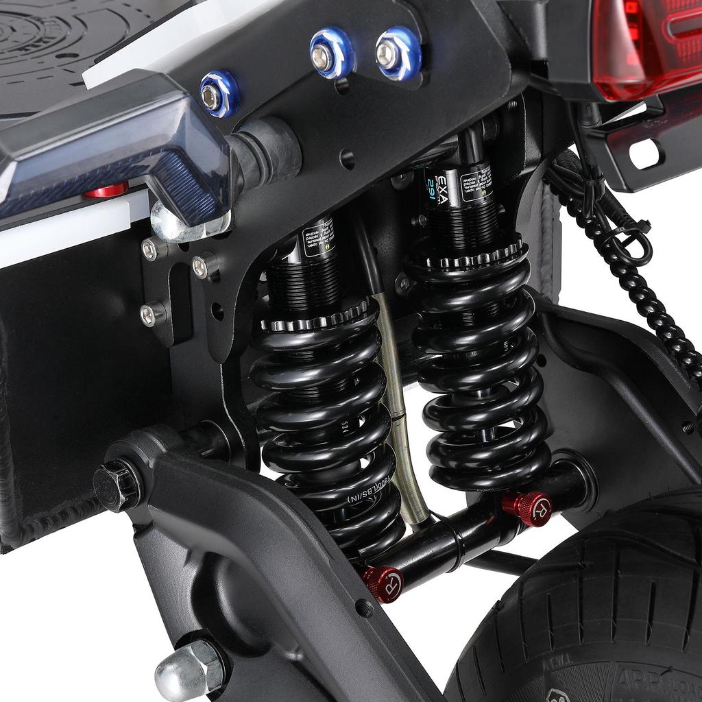 HALO KNIGHT T107MAX All-Terrain Electric Scooter 4000W Dual Motor 72V50Ah Battery 13 Inch Vacuum Tire Outdoor Riding Off-Road E-Scooter