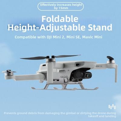 Mini 2SE Landing Gear Grey 127*75mm Foldable Landing Gear Tripod Training Stand for Dji Mini 2/For Dji Mini 4K/Mini Se