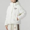Skechers Letter Print Casual Loose Hooded Down Jacket Women Outerwear White L423W037-0074