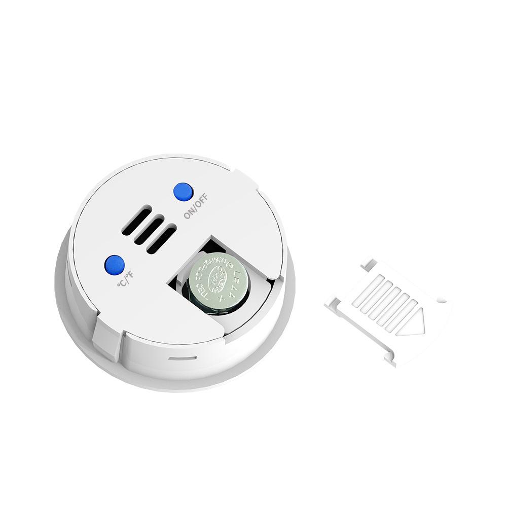 Round Embedded Digital Thermohygrometer for Reptile Enclosures - Acrylic Temperature and Humidity Monitor