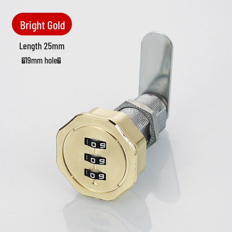 Zinc Alloy Cabinet Drawer & Wardrobe Cam Lock - Anti-theft Combination Lock for Doors & Furniture.