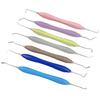 Dental Double Ended Stainless Steel Resin Filler Set Composite Resin Filling Spatula Silicone Handle Dental 3