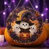 Sparkling Rhinestone Craft Projects Halloween Ghost/Owl Diamond Art Hanging Ornament Kit, Kits for Adults Painting Suncatcher, DIY Pendant Window