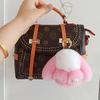 10CM Mini Fluffy Real Fur Pompon Bunny Women Girls Cute Plush Rabbit On Bag Jewelry Wedding Party Toy Kid Gift Bag Charm