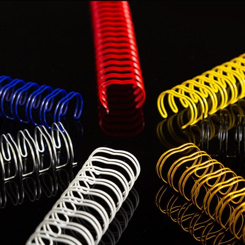100Pcs Professional Binding Rings Heavy Duty Metal Binding Coils for Office School Supply 23 Holes 24 Holes OR 34 Holes