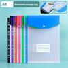 12 Stück Transparente Loseblatt-Dateitaschen Wasserdicht A4 Erweiterbare Binder-Tasche Quittung