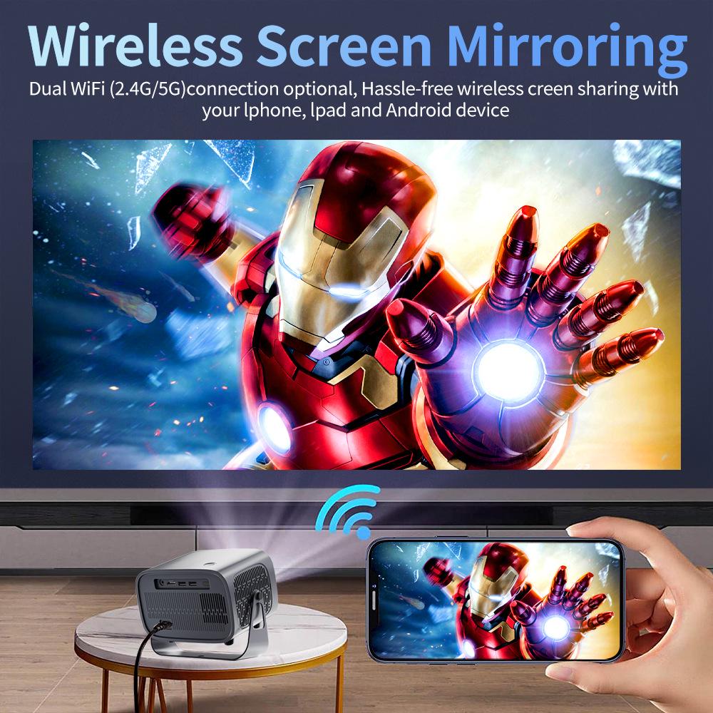 Bluetooth Home HD Mini Projector A10PLU, 720P Portable