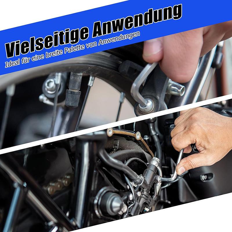 2 szt. Klucz sześciokątny wewnętrzny 4 mm Uniwersalny Zestaw narzędzi do regulacji okuć okiennych-Zakrzywiony do roweru do okien