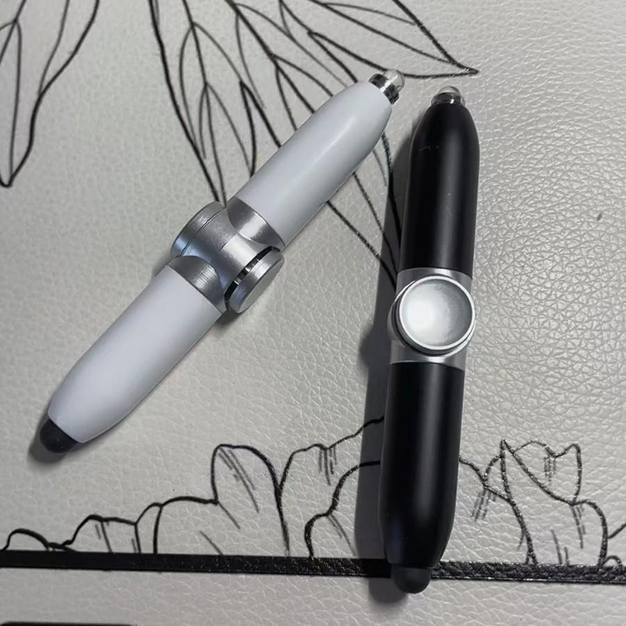 LED Leuchtender Fingerspitzenkreisel Rotierender Kugelschreiber zum Stressabbau