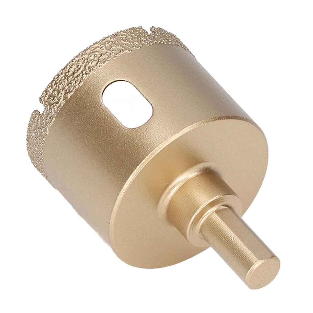 Hole Saw Carbon Steel Tile Holes Opener Drill Bit for Porcelain Glass Triangular Shank