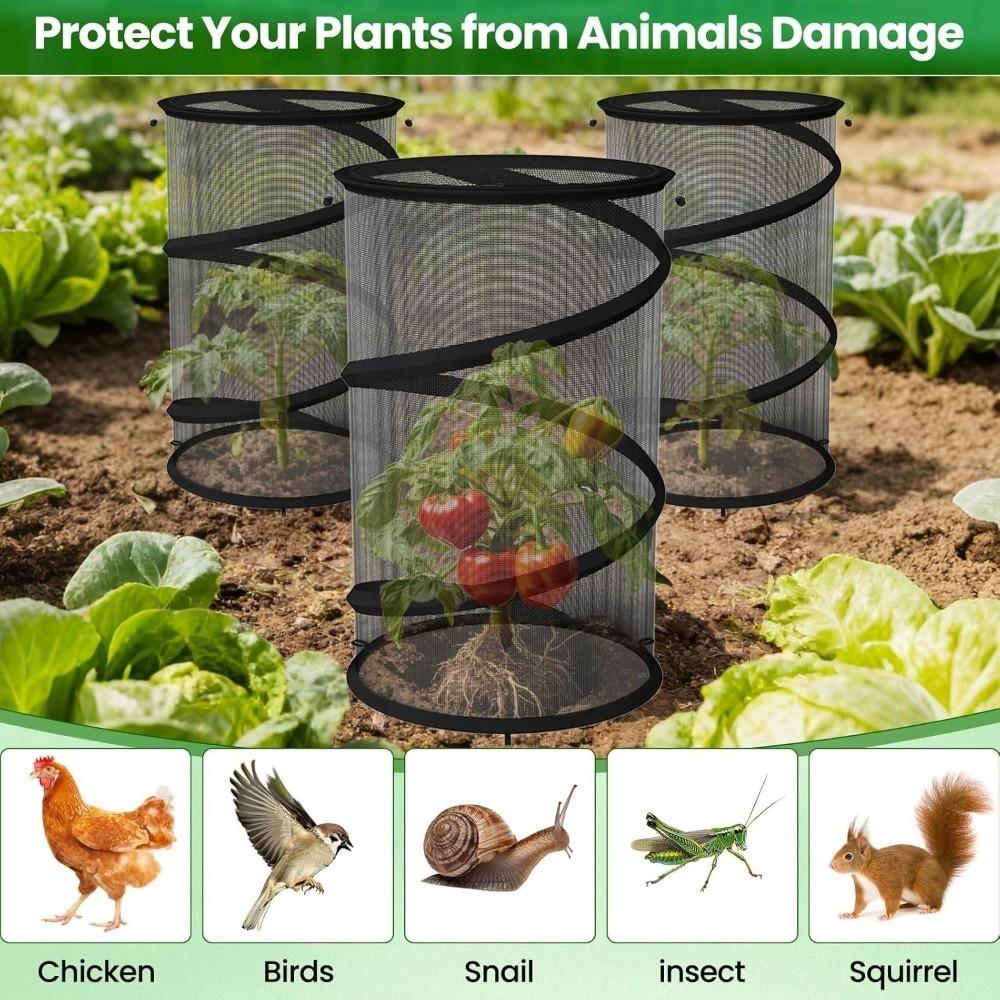 Pop-Up Garden Mesh Protector Folding Insect Barrier Netting Plant Cover  Garden
