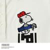 DELSOL X PEANUTS Snoopy Collaboration Short Sleeve Polo Shirt (S, WHITE)