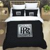 Copripiumino con motivo personalizzato R-Rolls-Royce con federe Set di biancheria da letto in microfibra stampato digitalmente 3D Singolo Matrimoniale Queen King