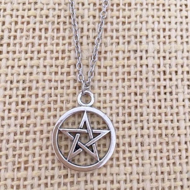 Vintage Evil Pentagram Necklace, Jewelry