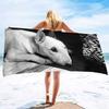 Bull Terrier Print Large Beach Towel for Bath Travel Outdoors Lightweight Soft Towels Super Absorbent Sandproof Quick Dry Towel