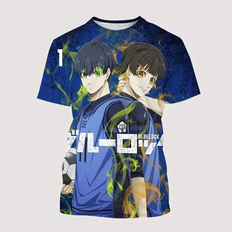 Anime Blue Lock 3D Printed Men/Women Children T Shirt Fashion Harajuku Style Football T-shirt  Short Sleeve Tops