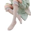 Classical Solid Color Over Knee Length Socks for Kids Soft Nylon Long Tube Socks for Party Outfits and School Event