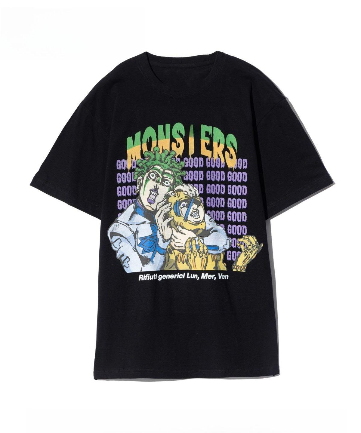 

Japanese Style Glamb Co-branded Jojo Chocolate Short-sleeved Stylish Comfort T-shirt Self-printed Cotton Loose For Men And Women M