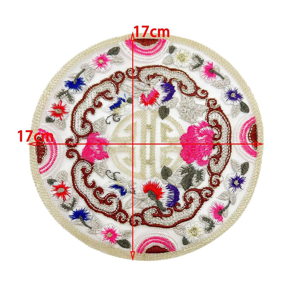 New Chinese-Style Hanfu Costume Fashionable And Exquisite Embroidered Cloth Sticker Ethnic Style Horse Dress Hand-Sewn Diy Cloth Sticker Accessories
