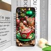 A Christmas Decoration Hot Coffe Cup Pattern Phone Case for Samsung Galaxy S25 S24+ S23 Ultra S22 Plus S21 FE M53 M55 Soft Cover