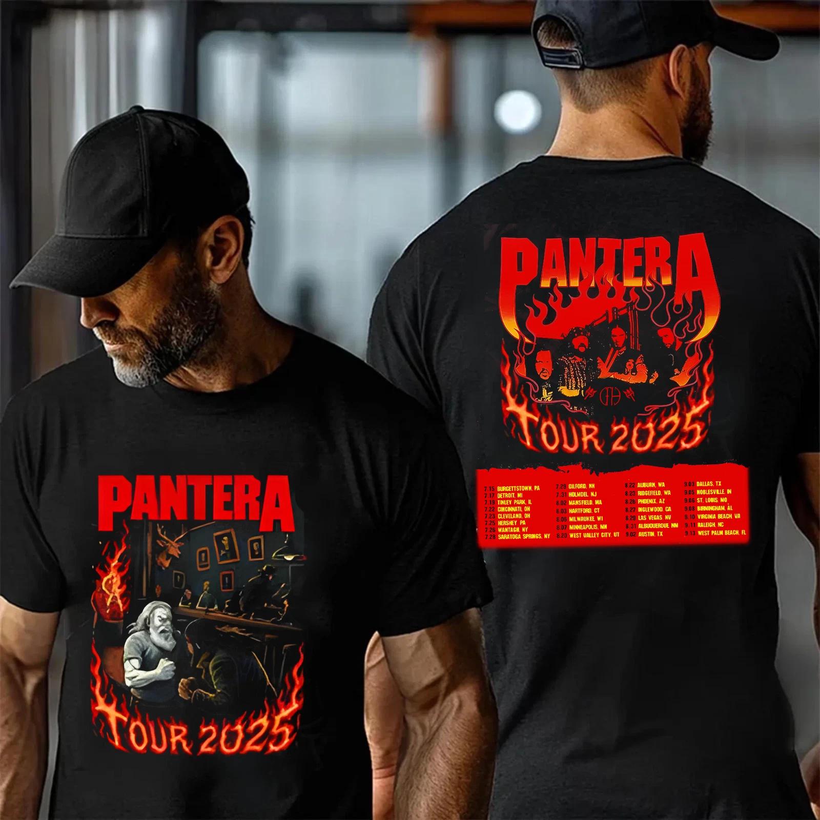

Pantera Самый Тяжелый Тур Лета 2025 Даты Тура Две 2Стороны Футболка!! Высококлассная роскошь подходит как мужчинам, так и женщинам Топ Y2k M