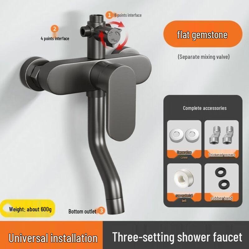 TLXT Pressurized 3-Function Concealed Shower Faucet Set