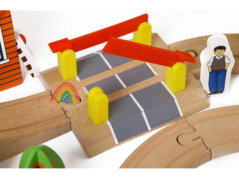 69-Piece Wooden Train Track Set: Children's Educational Parent-Child Toy