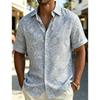 Hot Selling Men's Retro Paisley Printed Casual Shirt, Breathable Top for Party Travel and Daily Wear