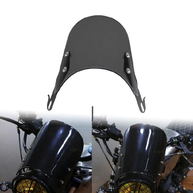 4''-7'' Headlight Universal Motorcycle Windshield Wind Screen Wind Deflector