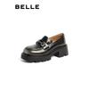 Belle Damen Leder Loafer mit dicker Sohle B1699AA4