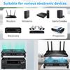 2er-Pack 120mm leiser Lüfter 100V 240V AC Netzteil für PC und Router mit variabler Geschwindigkeitsregelung DC3 12V