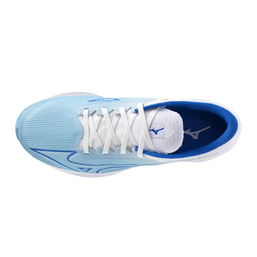 Mizuno Wave Rebellion Sonic 2 Running Shoes for Thick Blue X Blue X 2E Jogging, Marathon, Training, Sports, Lightweight, Resilient, Sole, Men's,