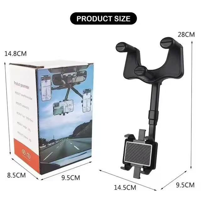 

Автомобильный держатель для телефона с зеркалом заднего вида и гравитационной поддержкой для навигации