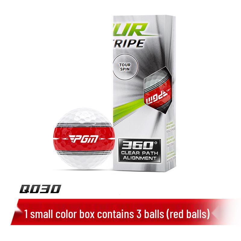 PGM 360° Trajektorie Golfball mit Putter-Ziellinie - Neue farbige TPU-Box